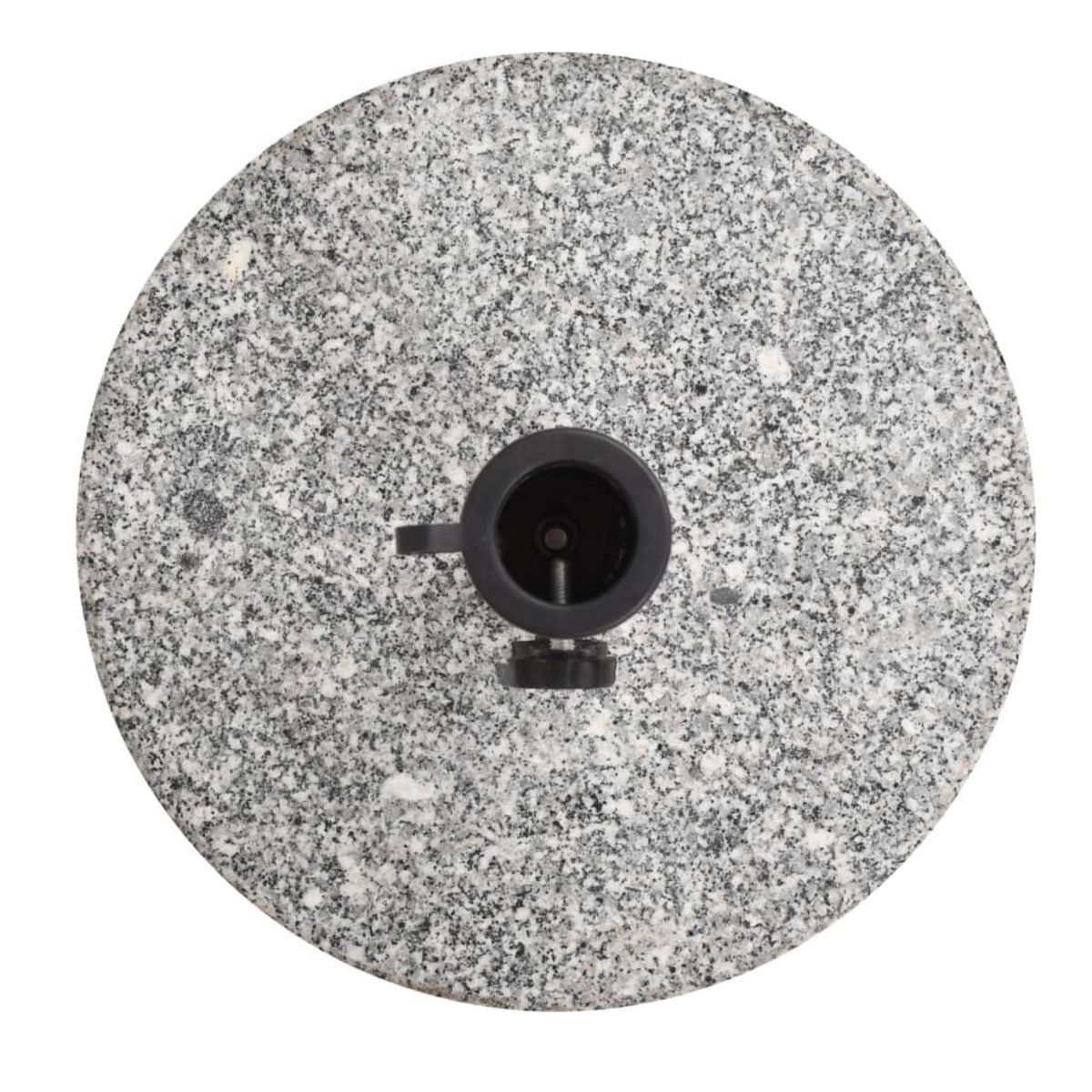 VIDAXL Socle de parasol Granite Rond 20 kg