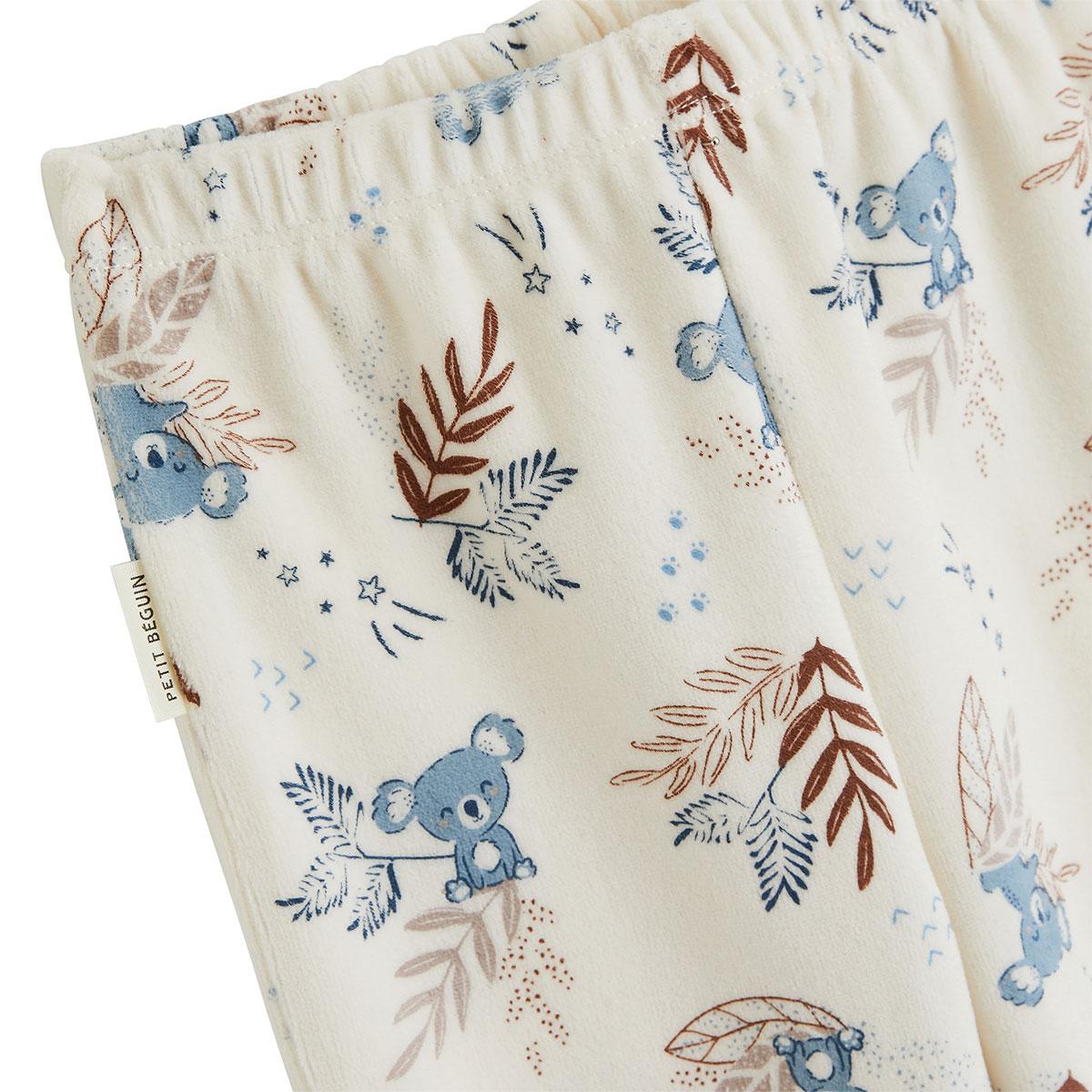 Voir la diapositive 3 : PETIT BEGUIN Pyjama enfant 2 pièces en velours mathéo