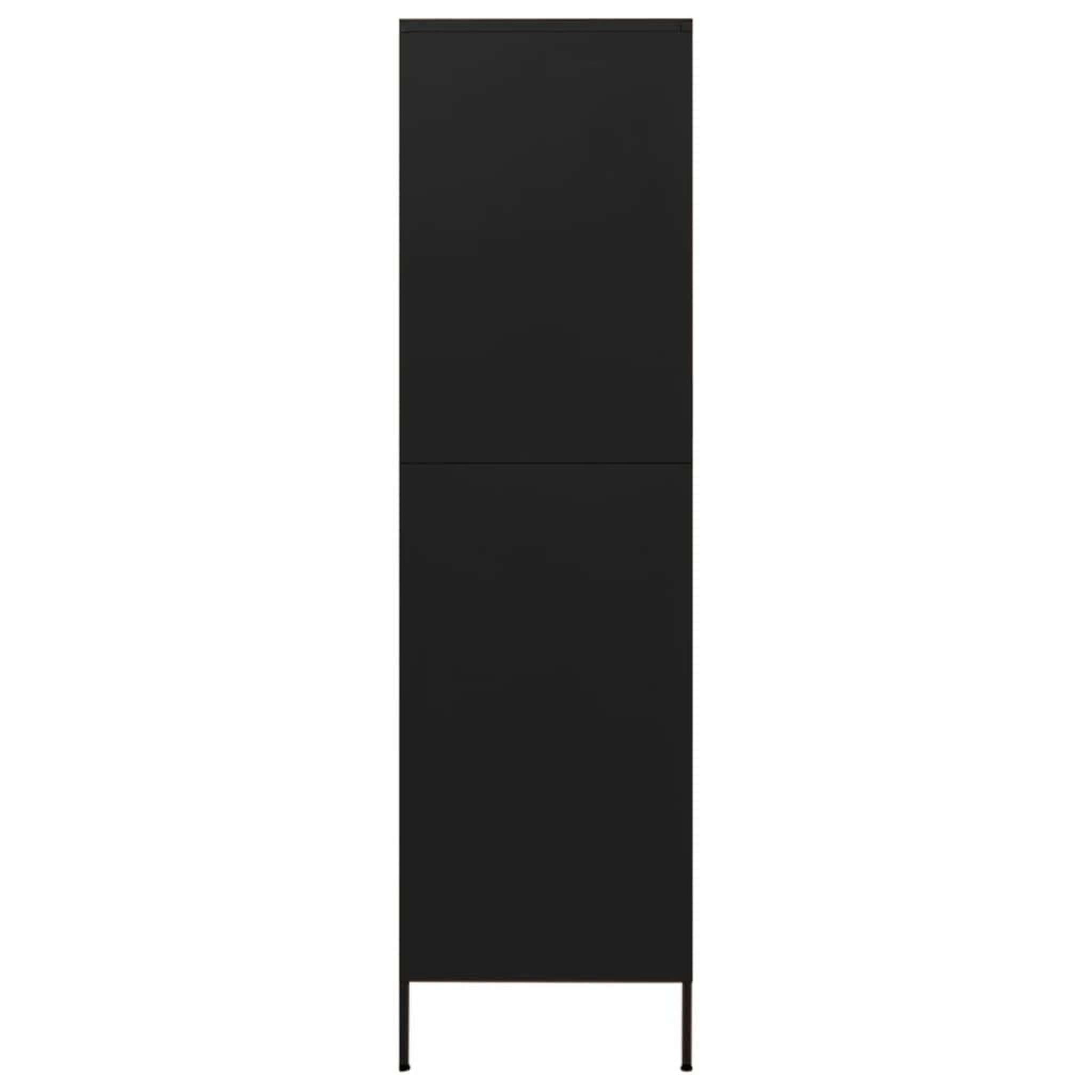 Voir la diapositive 4 : VIDAXL Garde-robe Noir 90x50x180 cm Acier