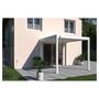 Voir la diapositive 4 : OMBREA Pergola bioclimatique - Autoportante - Blanche - 3x3 OMBREA