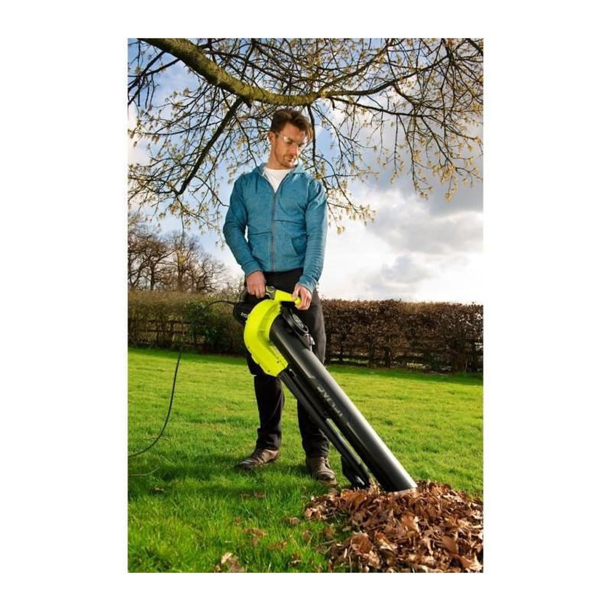 Voir la diapositive 4 : Ryobi Souffleur aspiro-broyeur électrique ryobi 3000w 3en1 rbv3000cesv