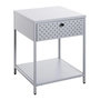 Voir la diapositive 1 : Paris Prix Table de Chevet 1 Tiroir  Boston  53cm Gris