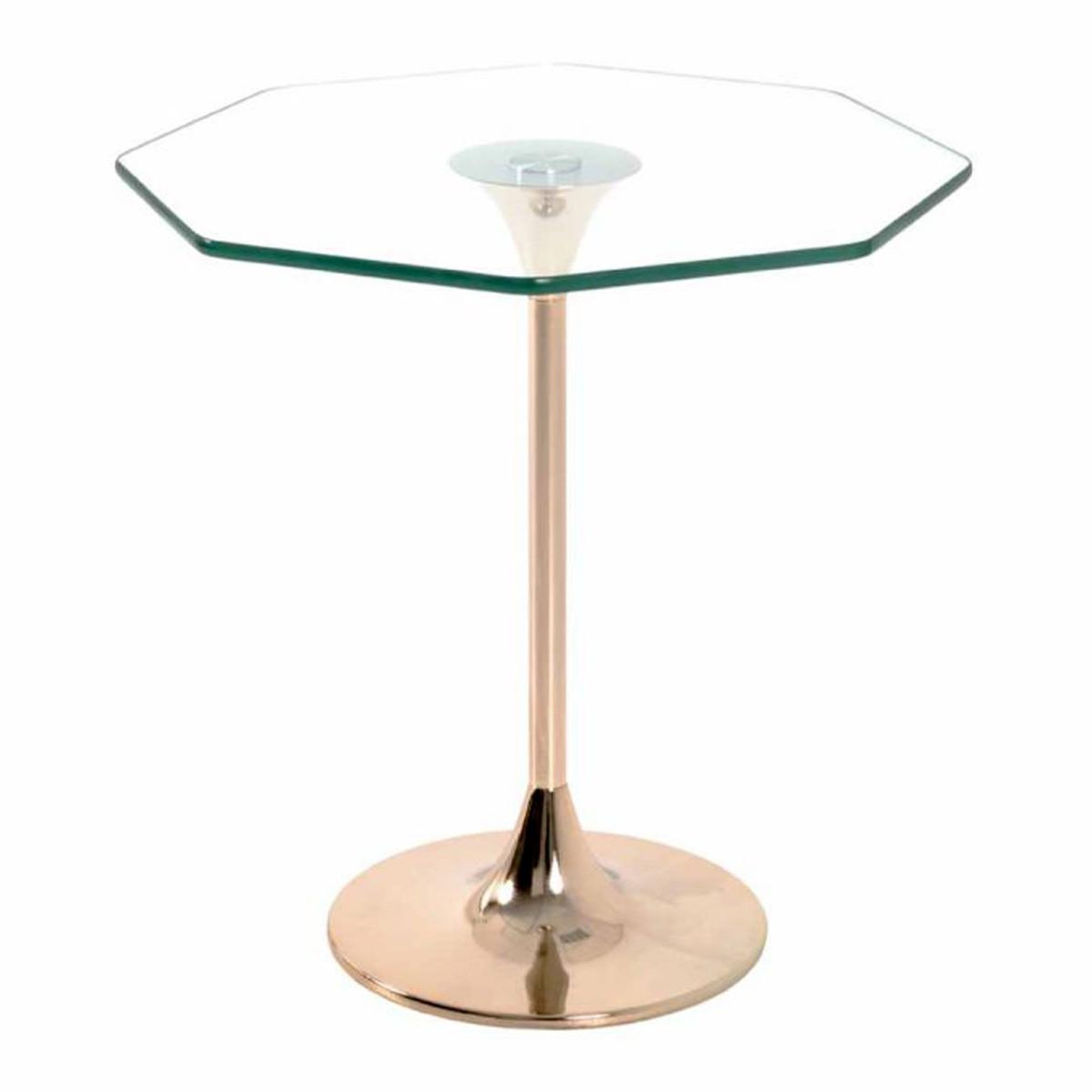 Paris Prix Table d'Appoint Design en Verre  Lya  47cm Or