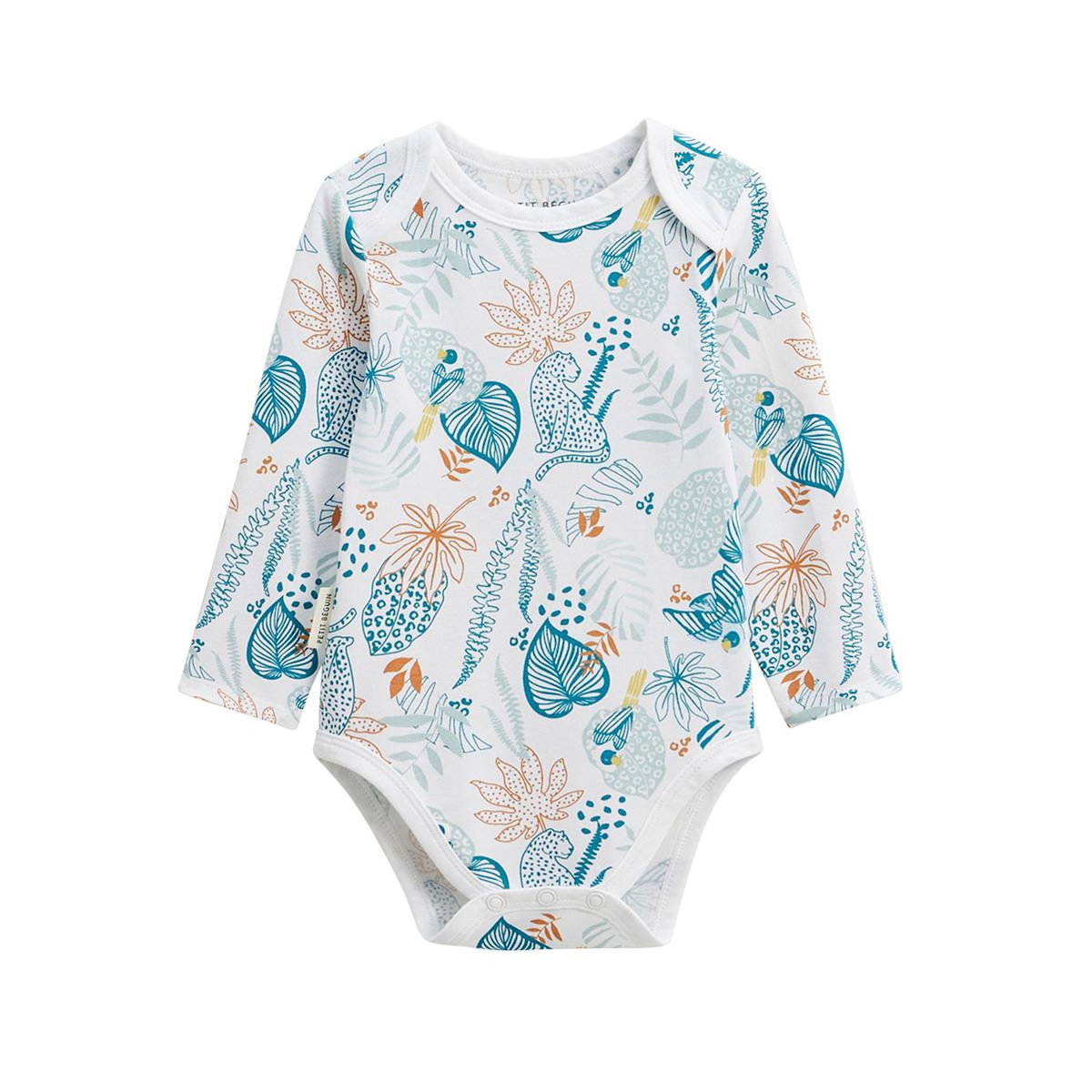 Petit Béguin Lot de 2 bodies bébé manches longues Roméo