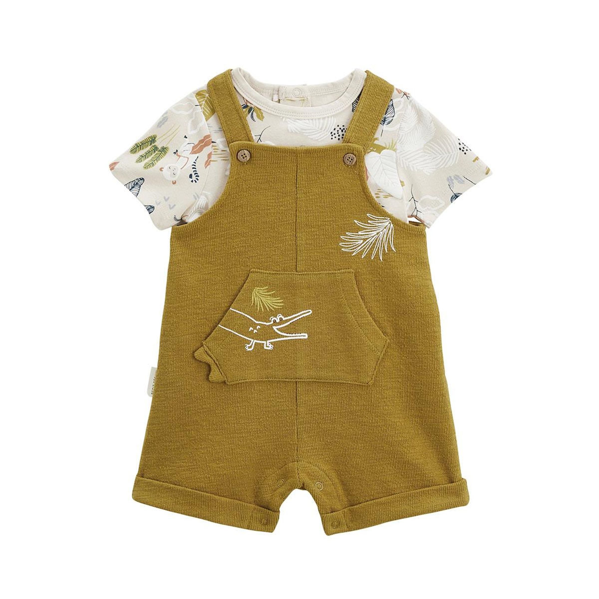 Petit Béguin Ensemble salopette bébé et t-shirt Costa