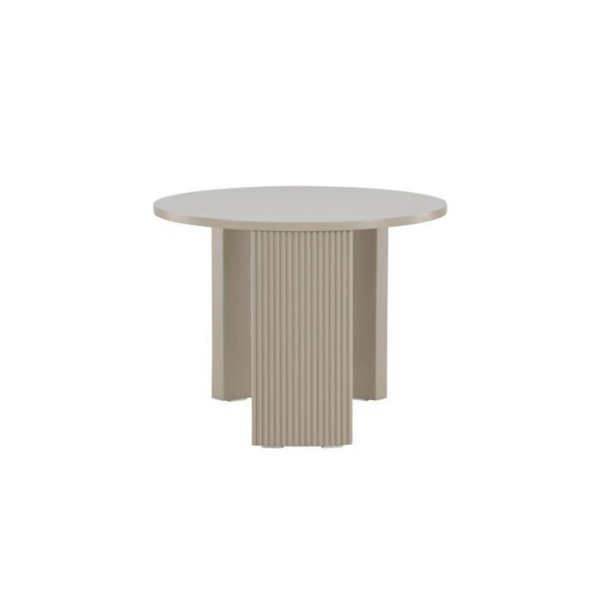 Paris Prix Table Basse Nervurée  Bristol  60cm Beige