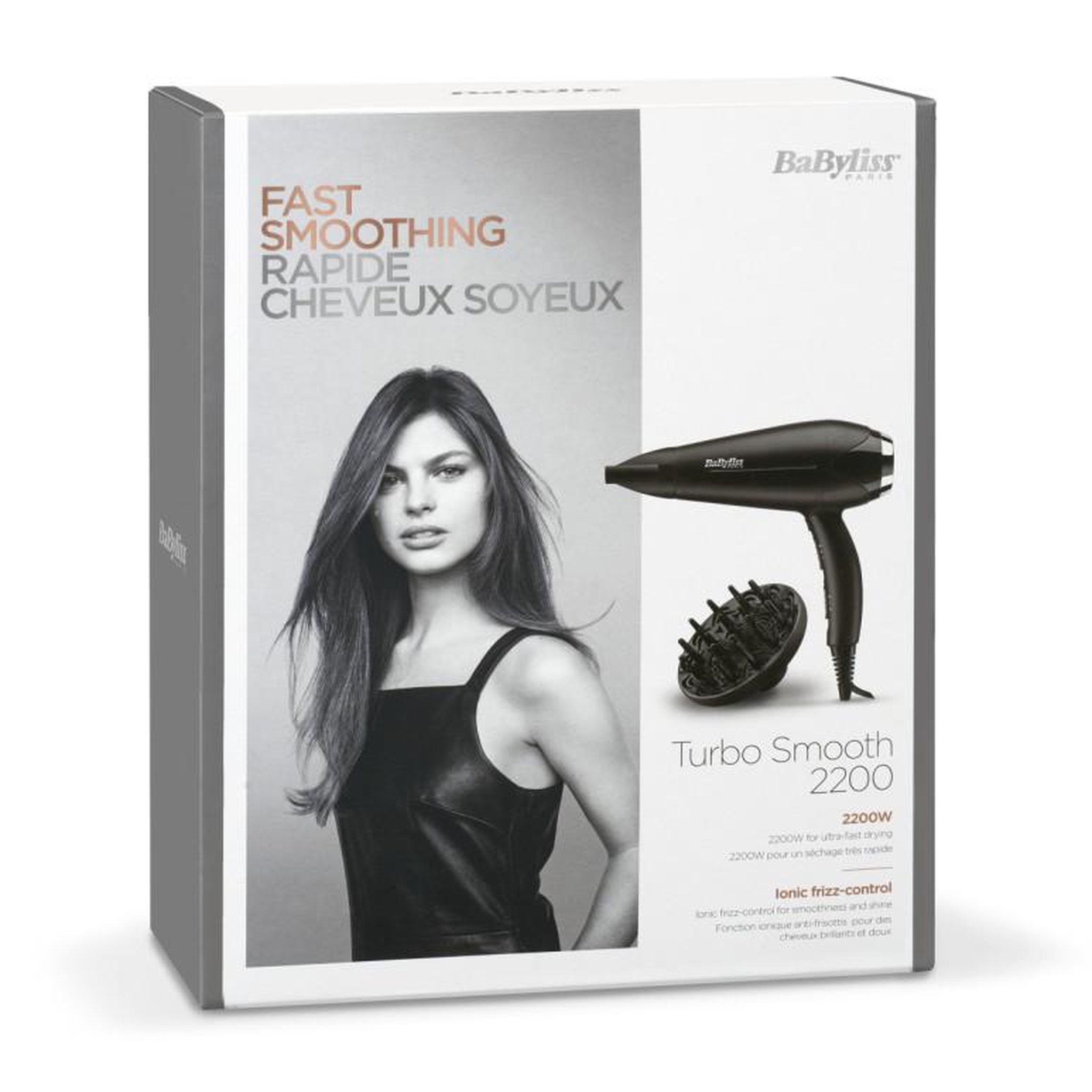 Voir la diapositive 5 : BABYLISS Sèche-cheveux 2200w ionic noir - d572de