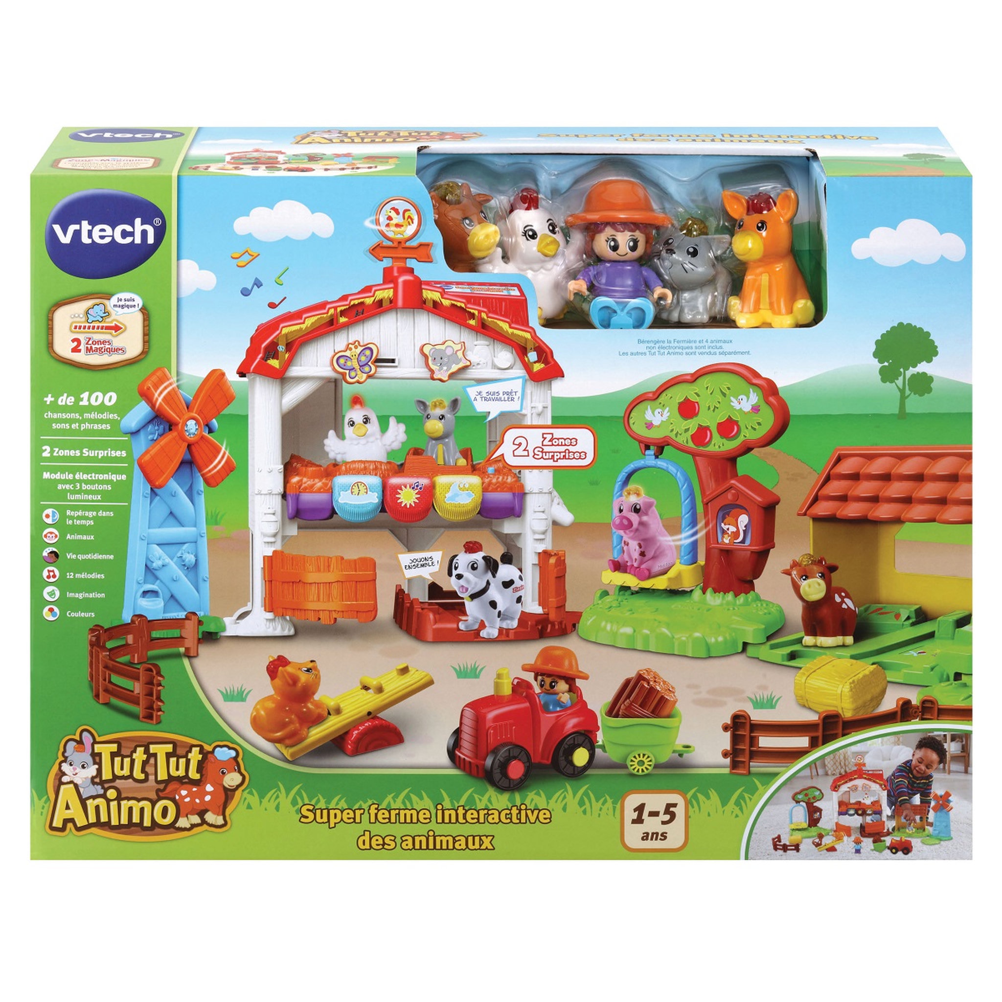 Voir la diapositive 1 : VTECH Super ferme interactive des animaux - Tut tut animo