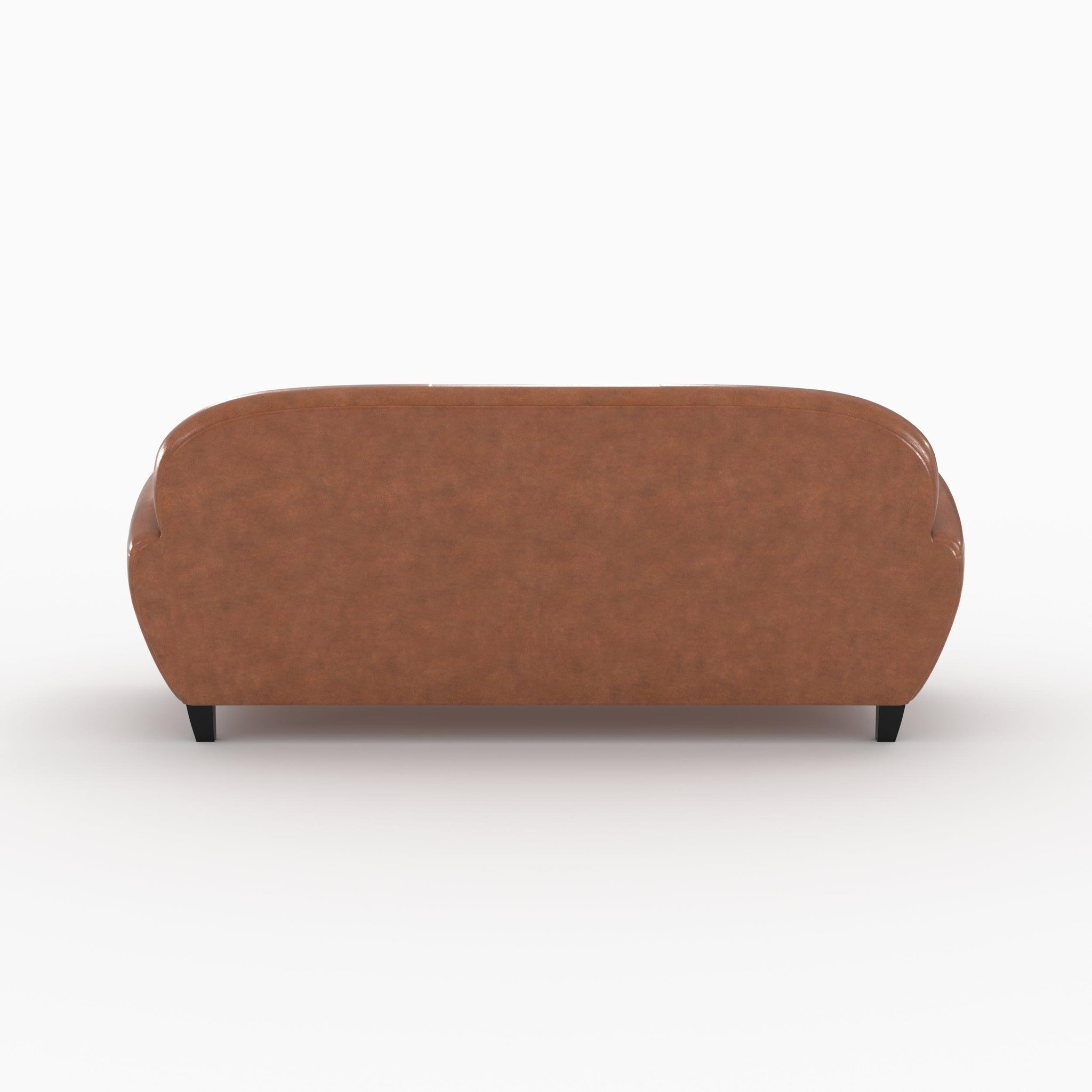 Voir la diapositive 2 : MAISON PAVANE Ensemble canapé et fauteuil camel 4 places-Club