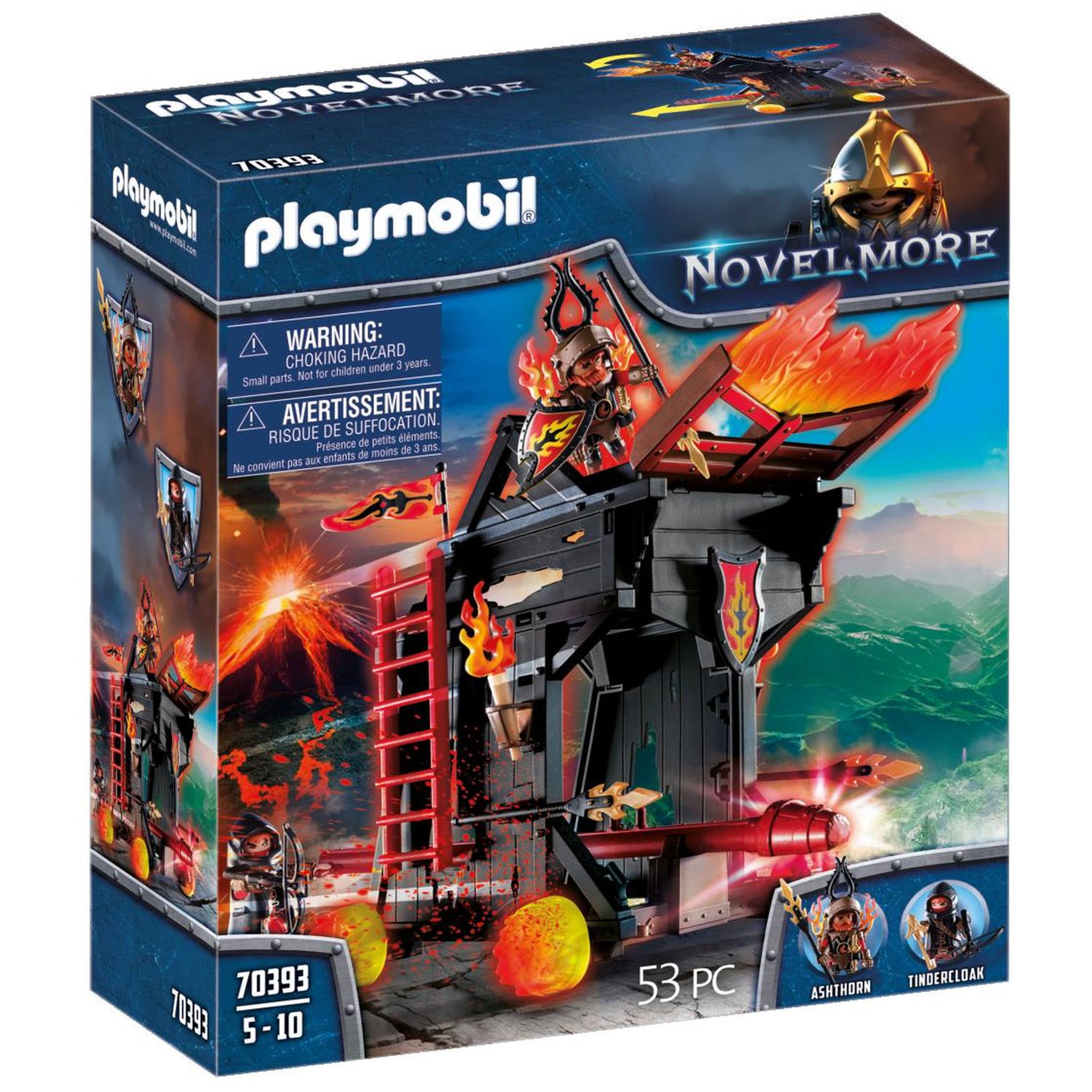 Voir la diapositive 1 : PLAYMOBIL 70393 - Novelmore - Tour d'attaque des Burnham Raiders