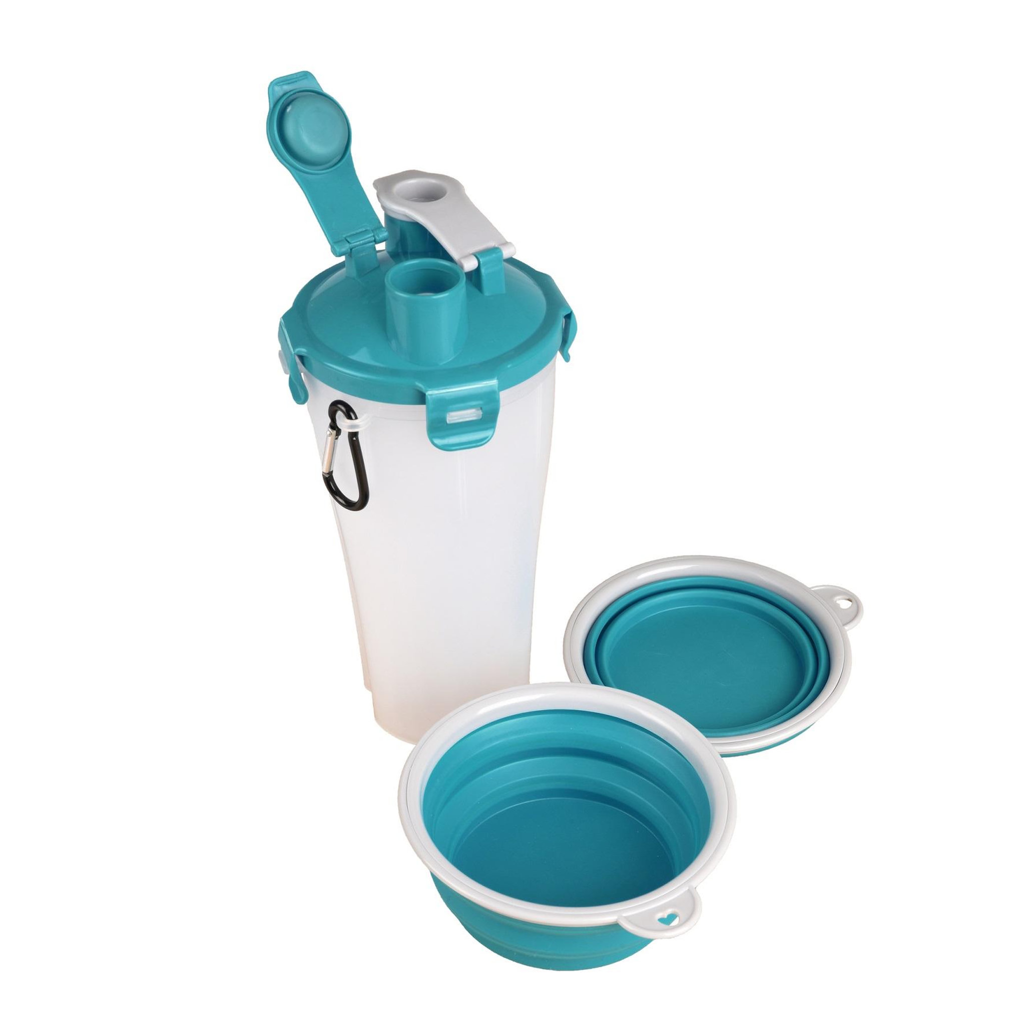 Voir la diapositive 3 : Eden Tasse de voyage 2 en 1 eau et nourriture pour chien