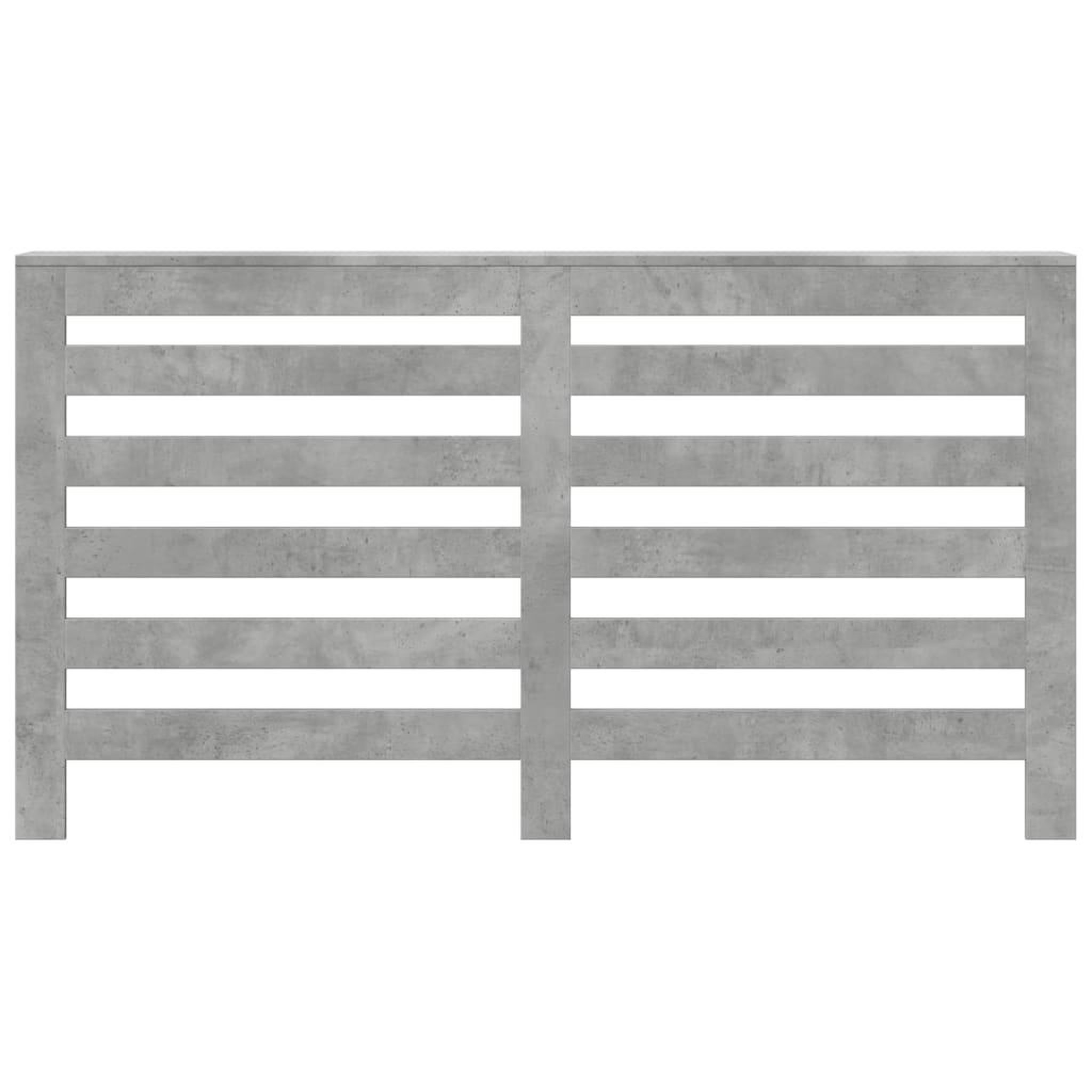 Voir la diapositive 3 : VIDAXL Cache-radiateur gris beton 149x20x82 cm bois d'ingenierie