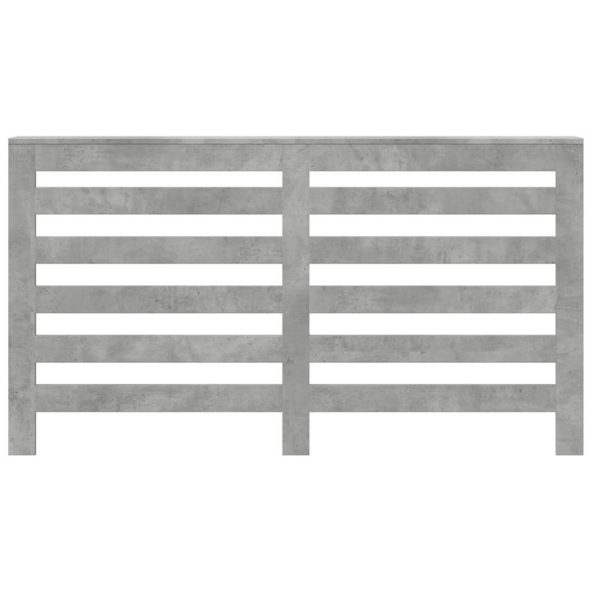VIDAXL Cache-radiateur gris beton 149x20x82 cm bois d'ingenierie