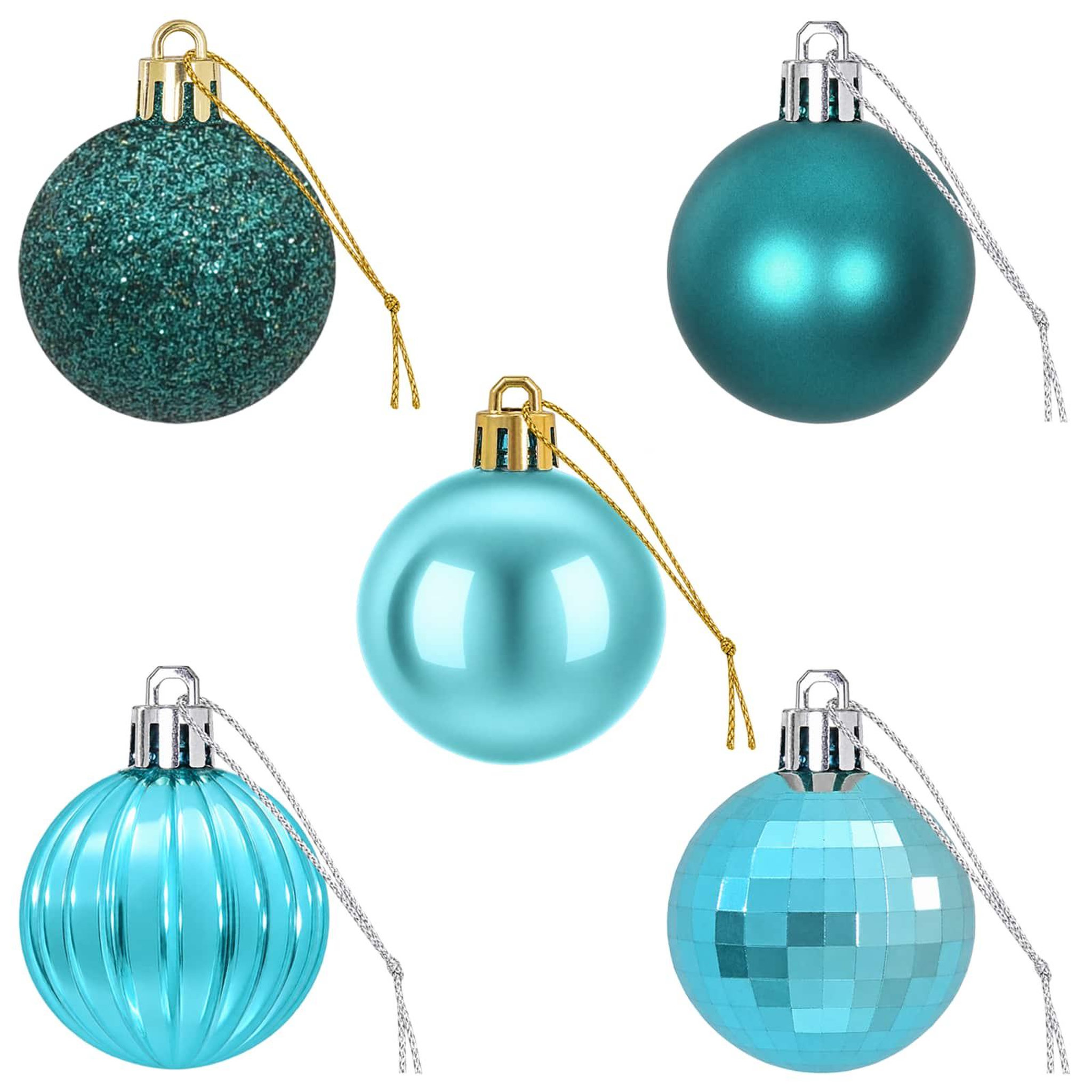 Voir la diapositive 5 : VIDAXL Ensemble de boules de Noël 100 pc Vert 4 cm Polystyrene