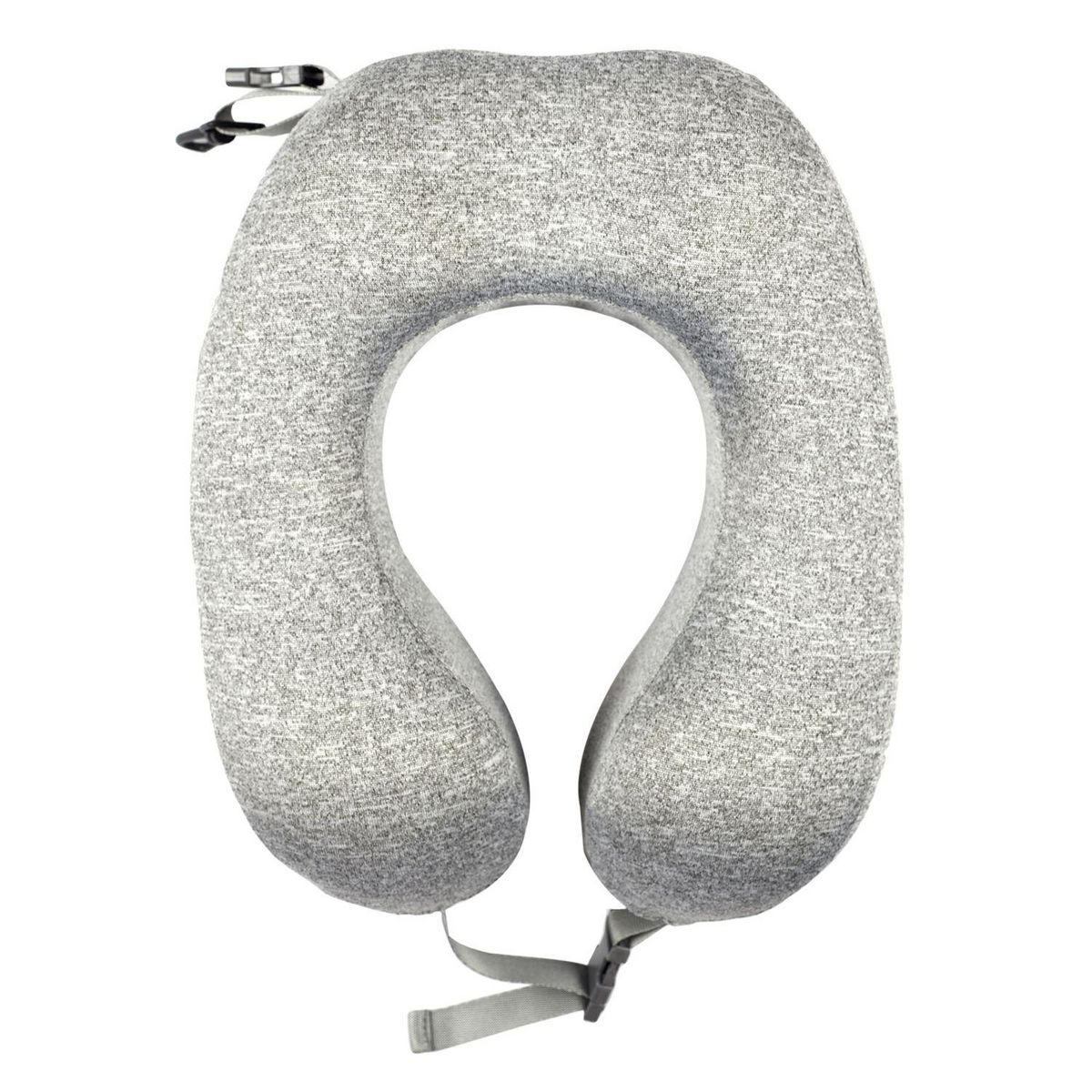 TOILINUX Coussin de voyage à mémoire de forme enroulable - Gris