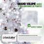 Voir la diapositive 5 : tectake Sapin de Noël artificiel 150 cm blanc blanc