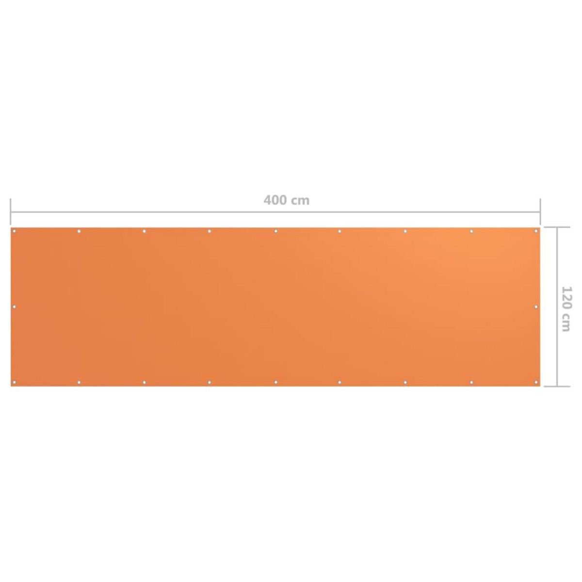 VIDAXL Ecran de balcon Orange 120x400 cm Tissu Oxford