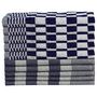 Voir la diapositive 3 : VIDAXL Ensemble de serviettes 20 pcs bleu et blanc coton