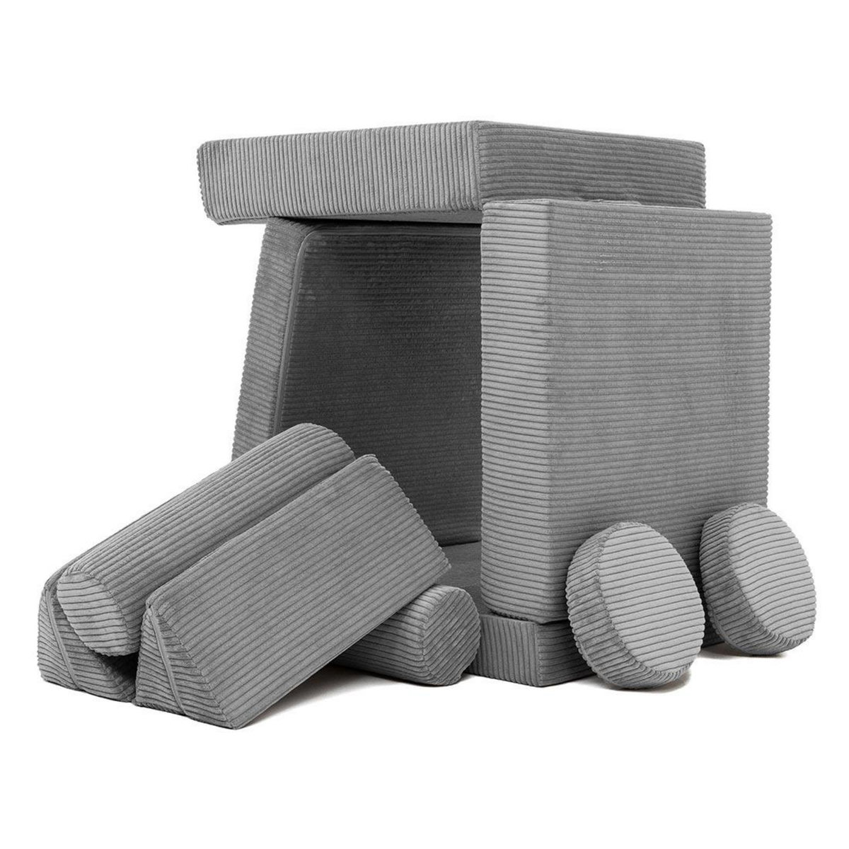 BEST MOBILIER Ines - canapé droit 2 places en velours côtelé