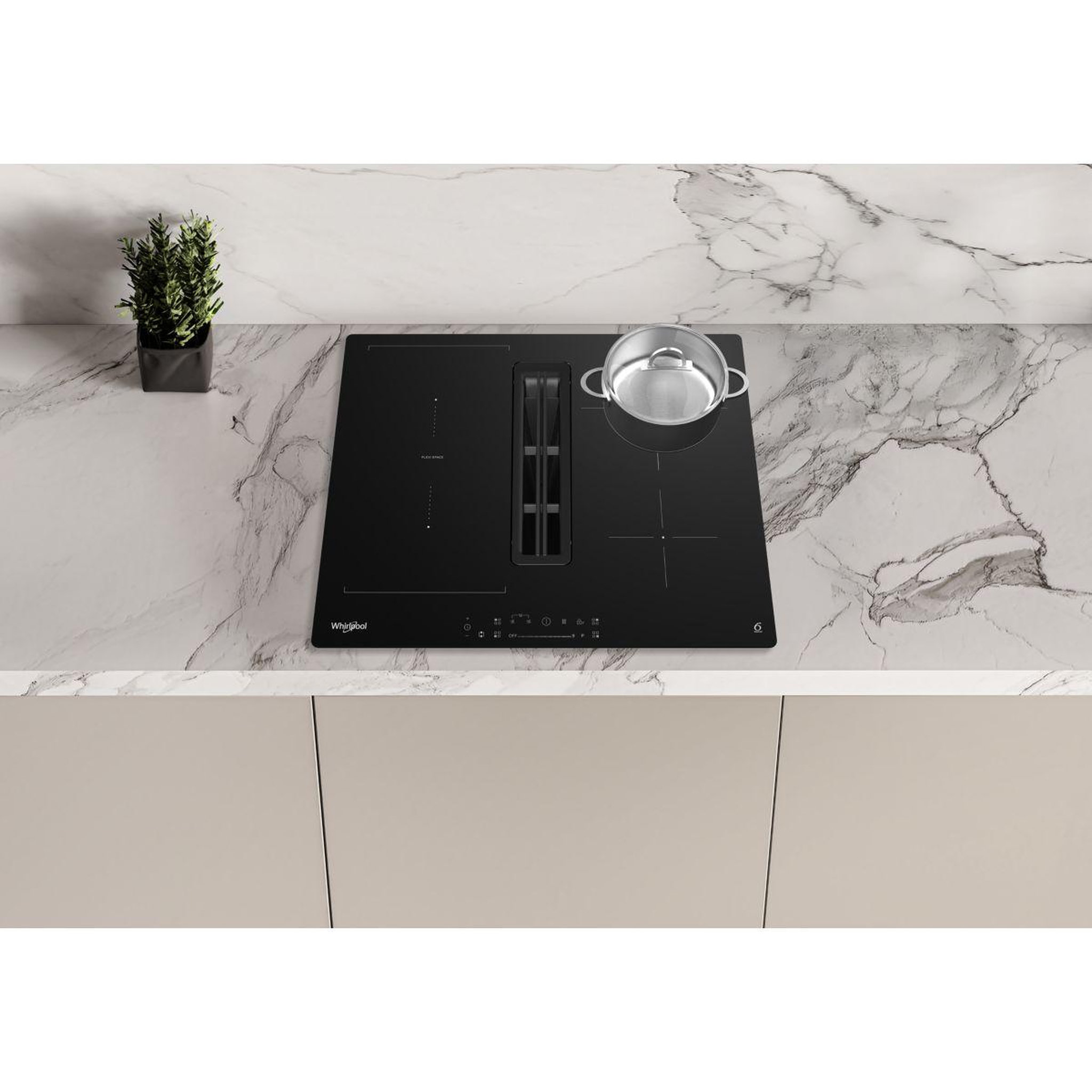 Voir la diapositive 5 : Whirlpool Plaque induction aspirante wvhs60ffb