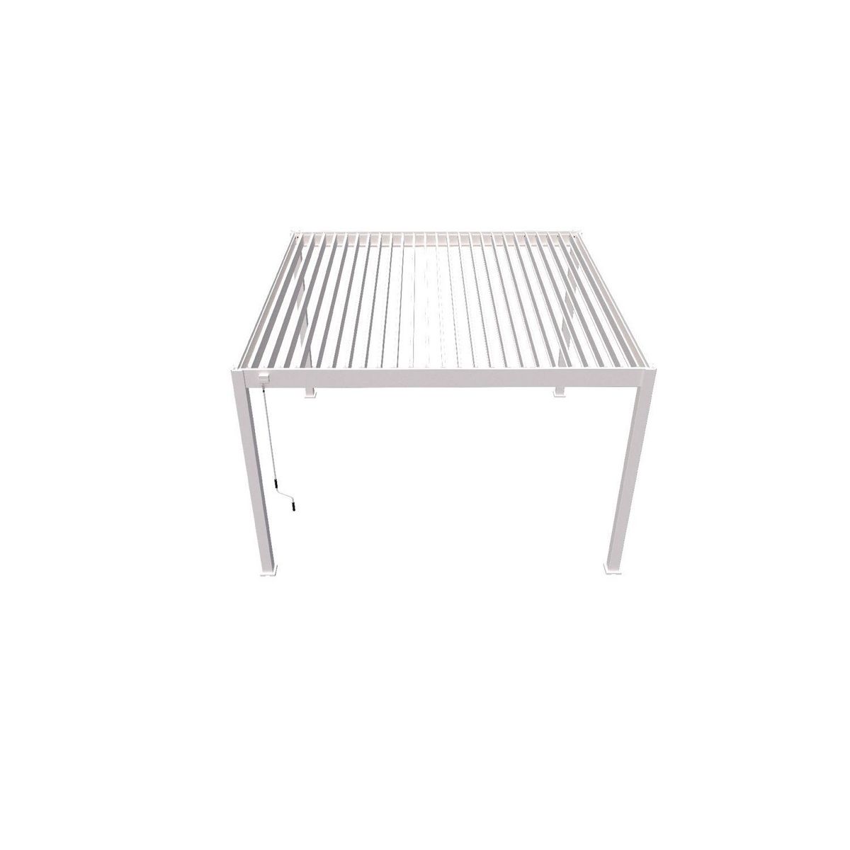 Pergola Bioclimatique autoportée 4x4 m - Aluminium - Blanc - VS OmBREA®