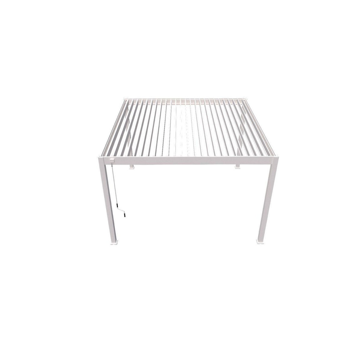 Pergola Bioclimatique autoportée 4x4 m - Aluminium - Blanc - VS OmBREA®