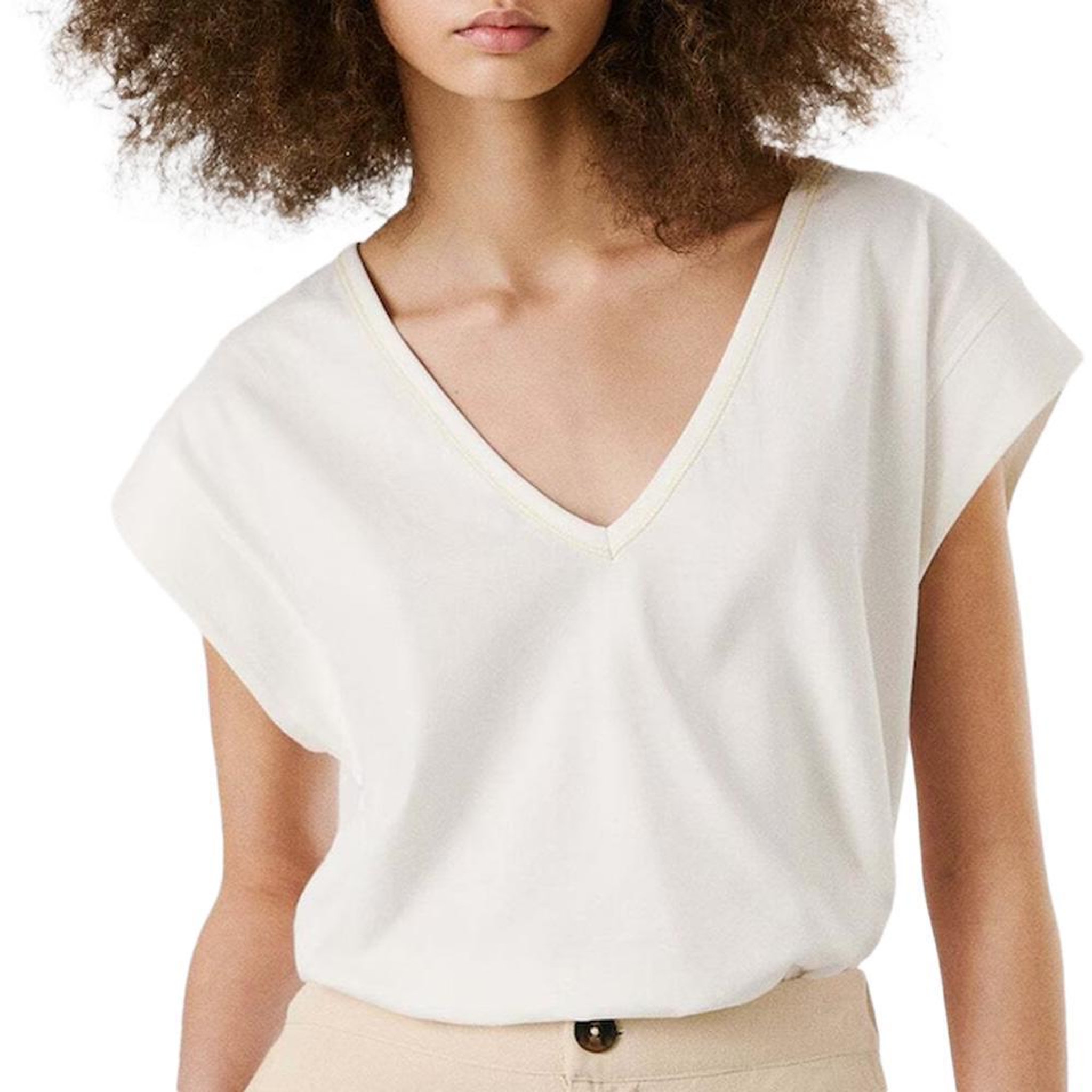 Pepe Jeans T-shirt Ecru Femme Pepe Jeans Anabelle. Coloris disponibles : Beige