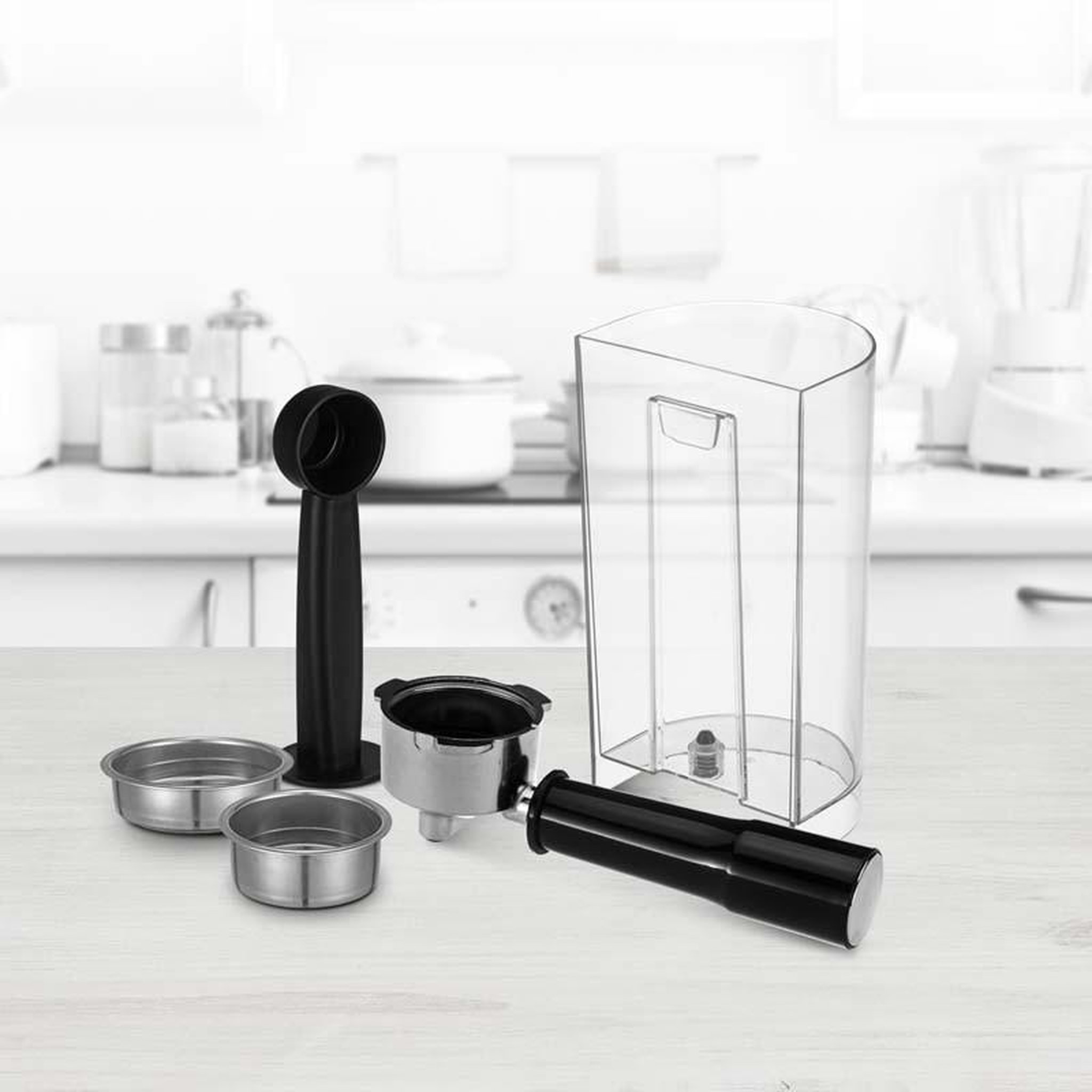 Voir la diapositive 4 : KITCHENCOOK Machine à Expresso 19 Bars Avec Buse En Inox Little Venice Noir Kitchencook