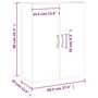 Voir la diapositive 6 : VIDAXL Armoire murale blanc 69,5x34x90 cm
