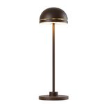 Lumisky Lampe de table design DUPLO CUP Marron Aluminium H26,5cm