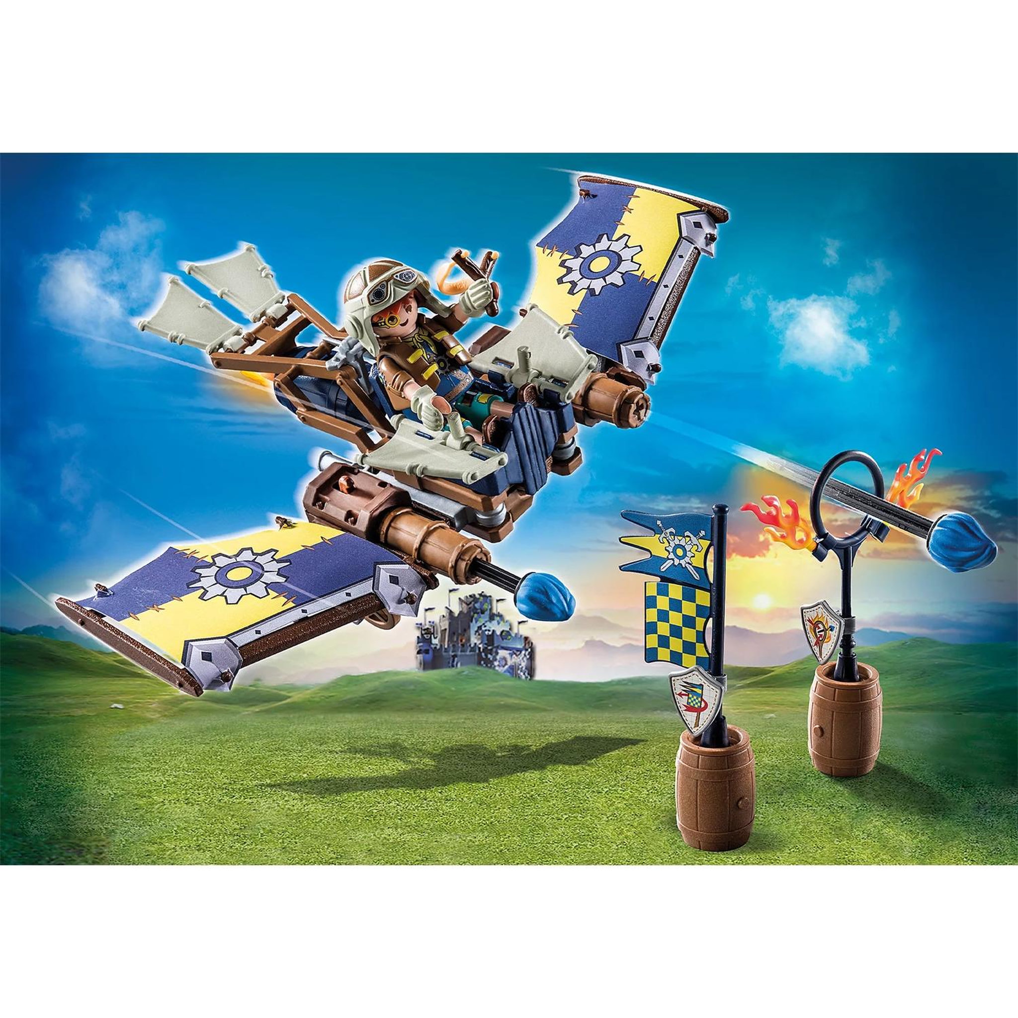 Voir la diapositive 2 : PLAYMOBIL Novelmore Planeur de Dario