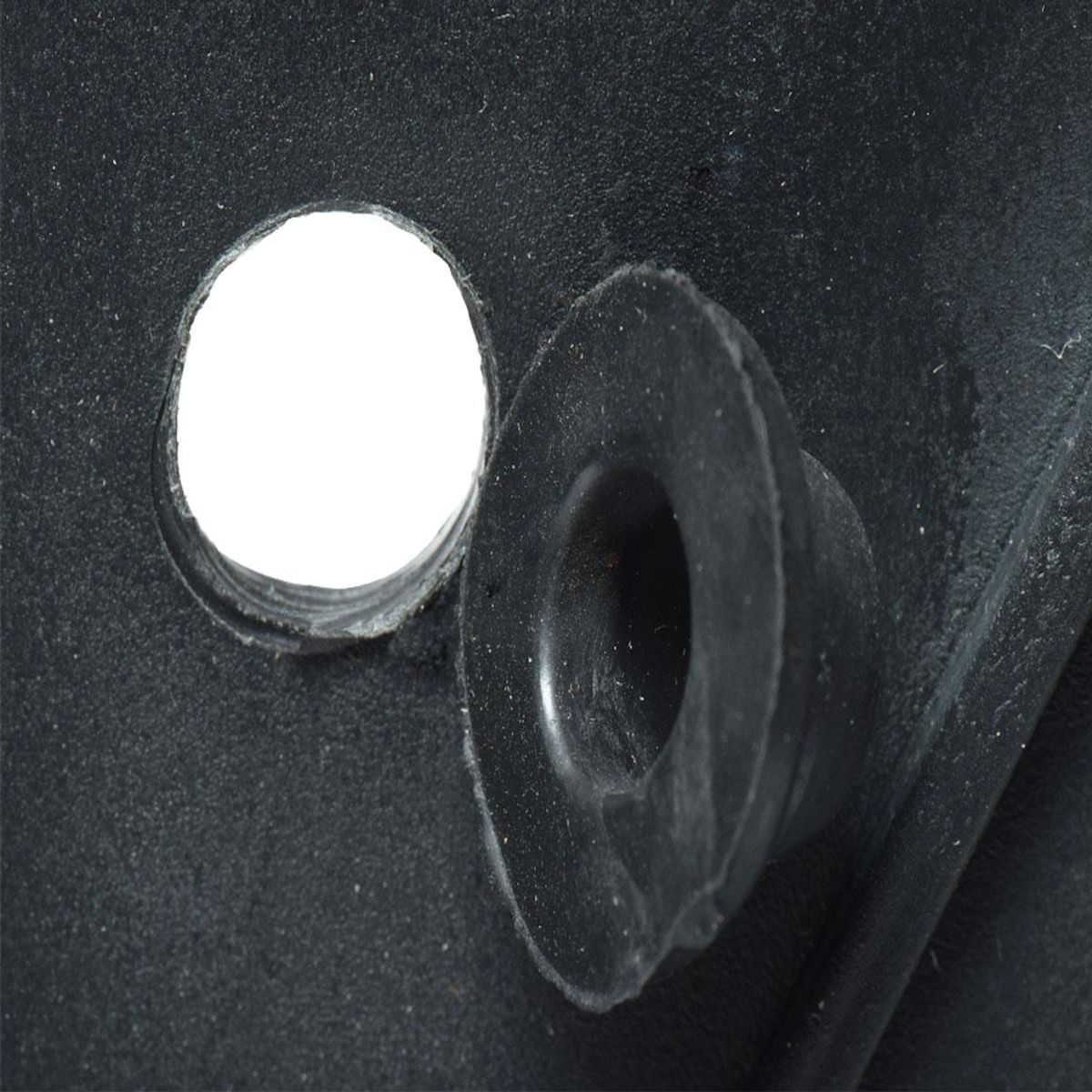 JARDIDECO Lot de 3 cache-pots en polyrotin anthracite rond - Jardideco