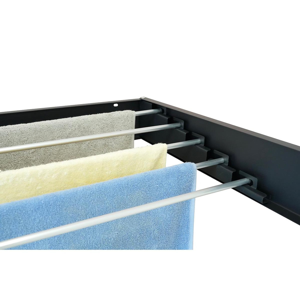 Kitchen move Séchoir à linge mural noir 100cm - bat-we-04l black