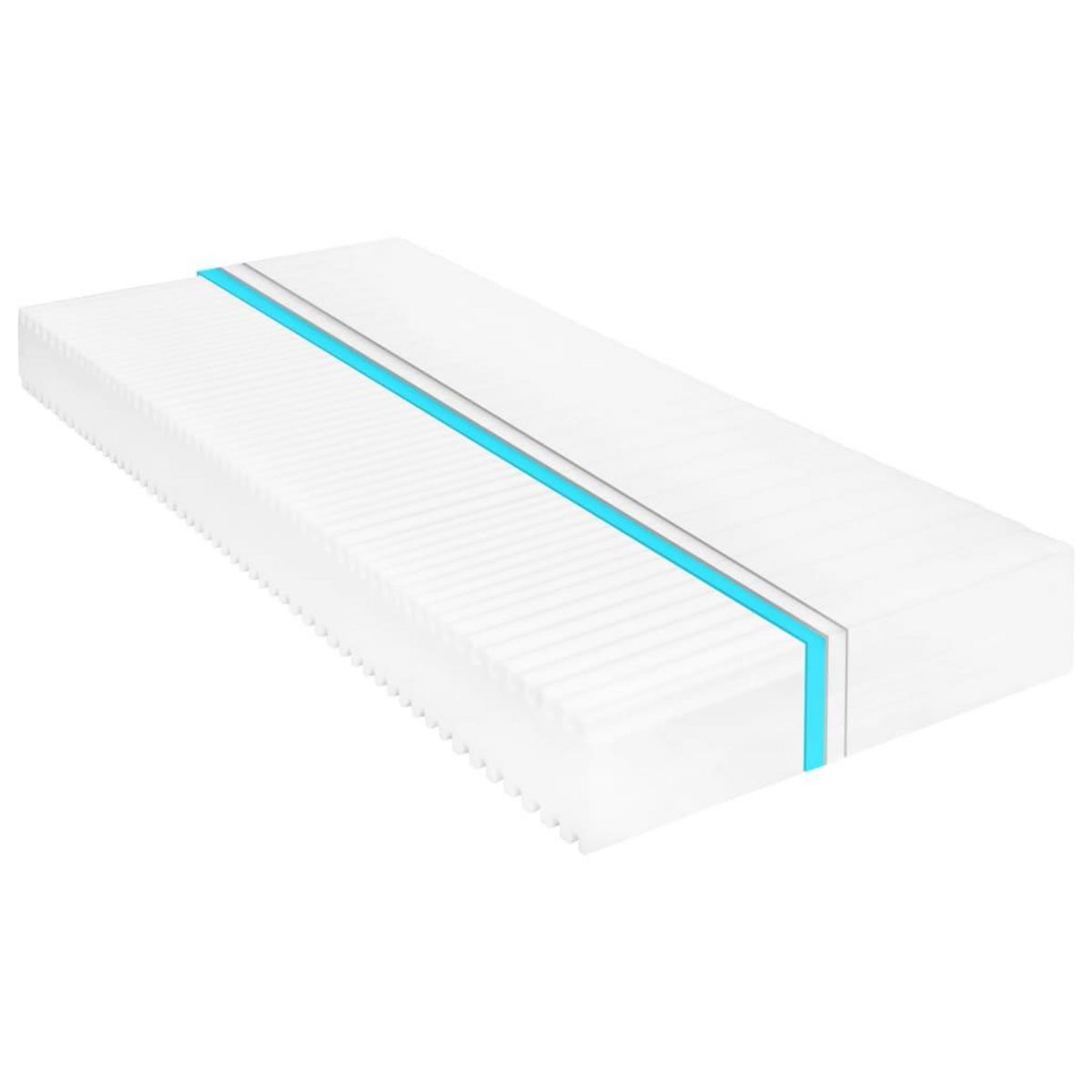 VIDAXL Matelas 160x200 cm 7 zones Mousse PU 16 cm H2 H3