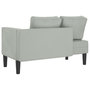 Voir la diapositive 5 : VIDAXL Chaise longue avec coussins gris clair velours