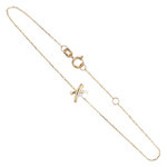 L'ATELIER D'AZUR Bracelet Or Jaune - Noeud Serti d'un Zirconium