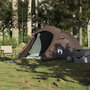 Voir la diapositive 3 : VIDAXL Tente de camping tunnel 3 personnes marron impermeable