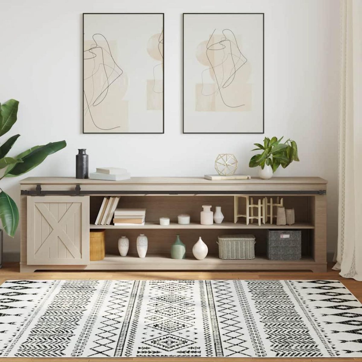 VIDAXL Kit de porte d'armoire coulissante 213 cm acier au carbone