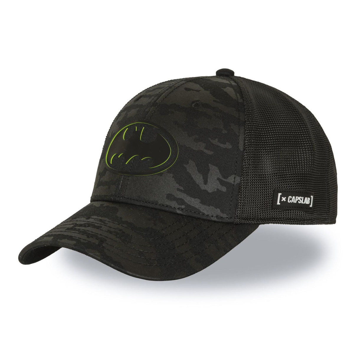 CAPSLAB Casquette baseball premium avec filet et patch Dc Comics Neon Logo