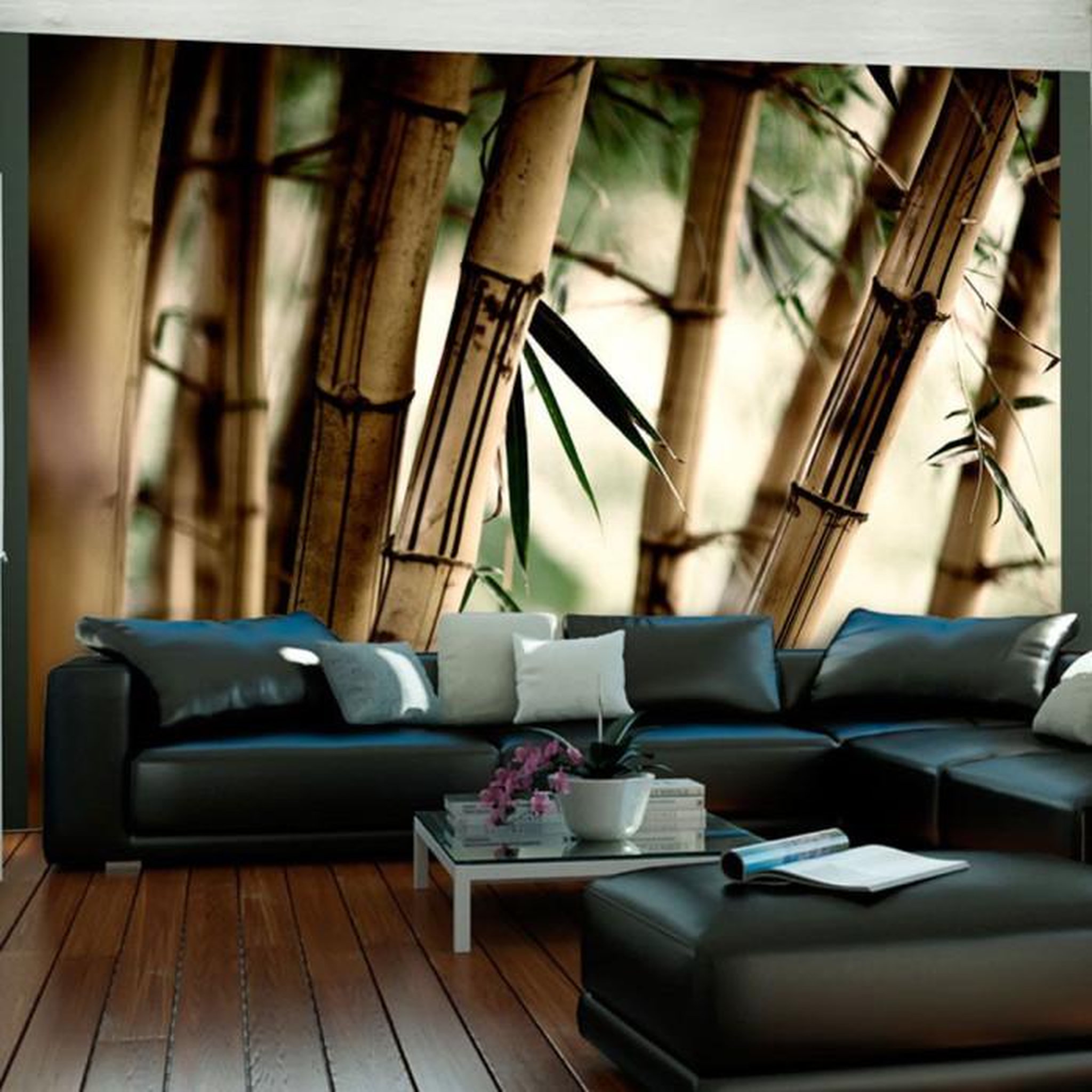 Paris Prix Papier Peint  Fog & Bamboo Forest. Coloris disponibles : Multicolore