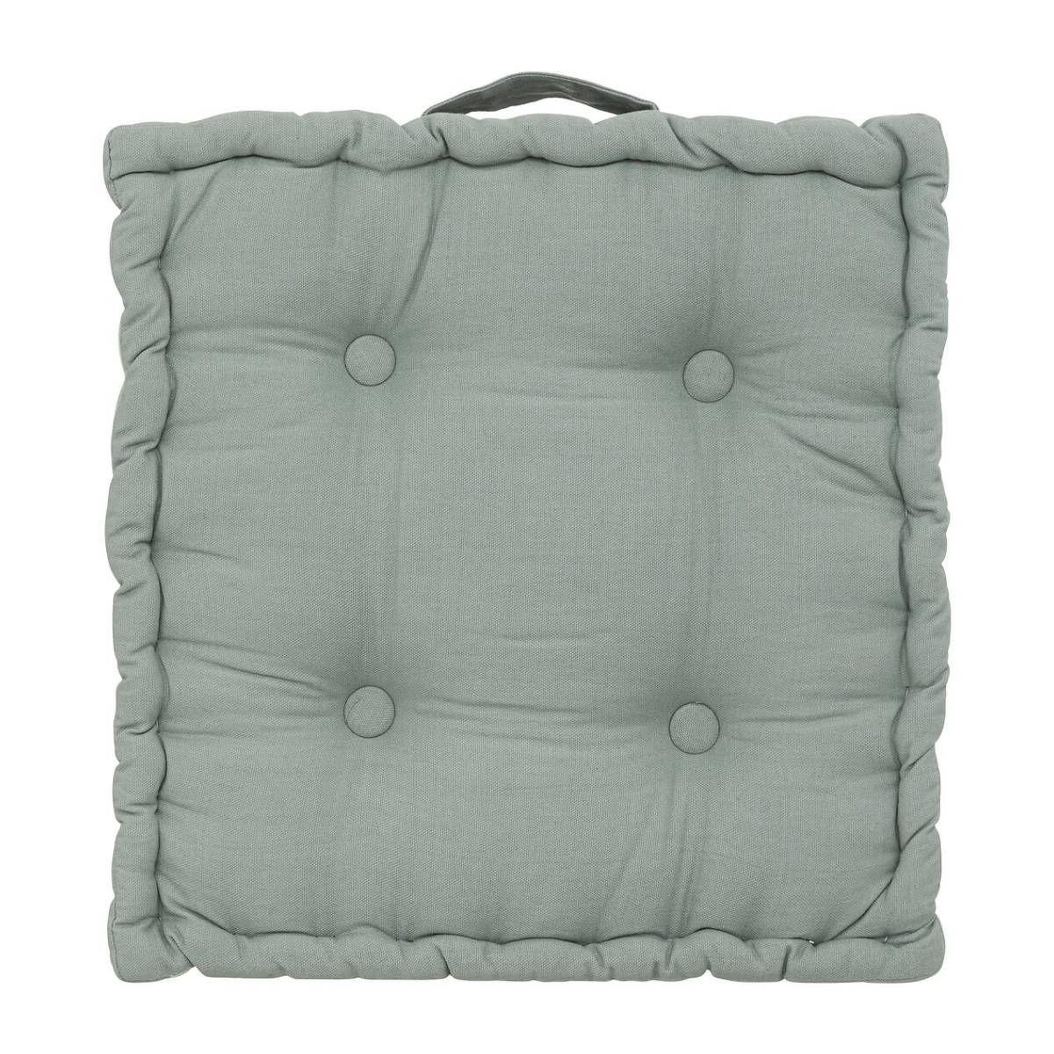 ATMOSPHERA Coussin de sol  dorian  40x40cm vert céladon