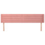 Voir la diapositive 3 : VIDAXL Tete de lit avec oreilles Rose 163x16x78/88 cm Velours