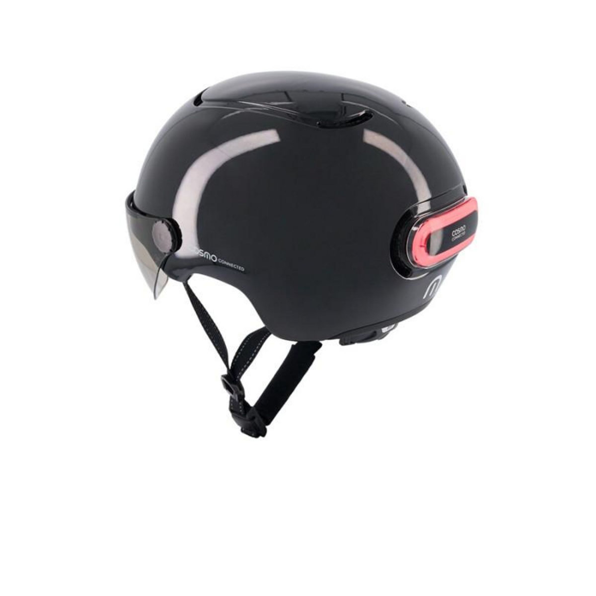COSMO CONNECTED Casque vélo Cosmo Connected Fusion+ Anthracite Brillant Metallise