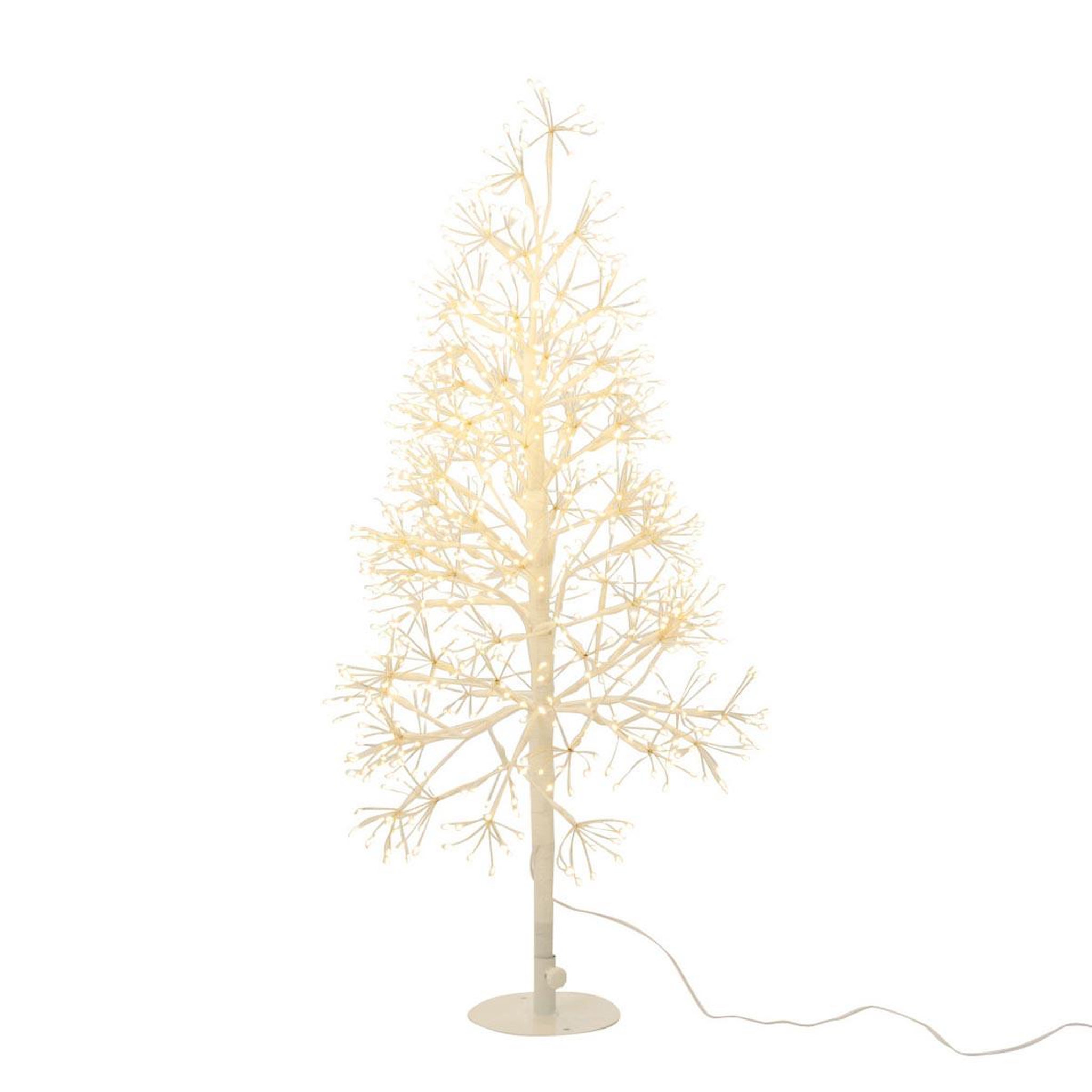 J-LINE Sapin à led en métal  grady  80cm blanc