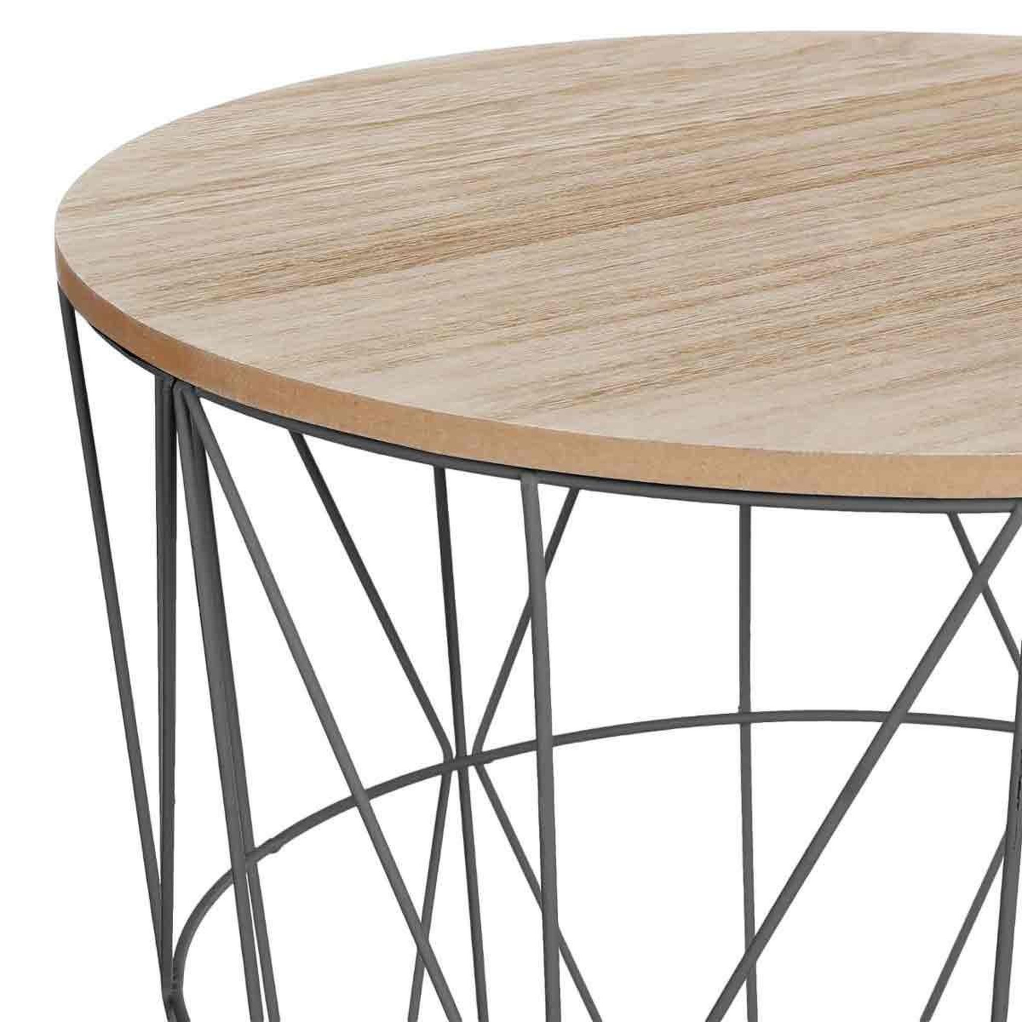 Voir la diapositive 3 : ATMOSPHERA Table d'appoint design  kumi  41cm noir