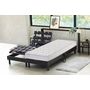 Voir la diapositive 1 : Ensemble TPR tous plots réglables + Matelas Mousse 2x80x200 cm MEMORYLUX