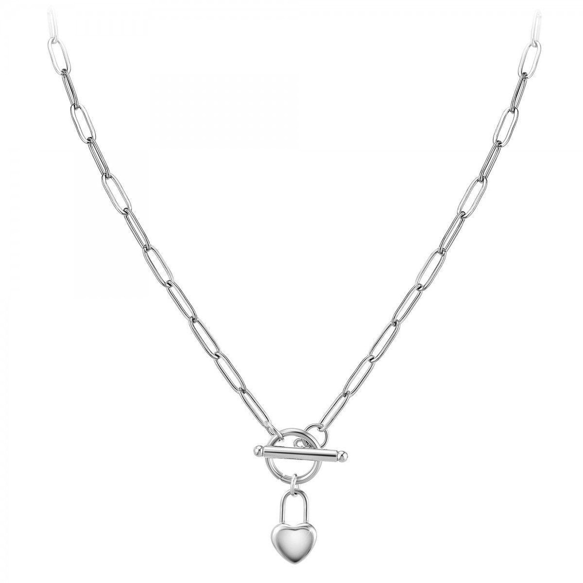 Voir la diapositive 3 : SC CRYSTAL Collier coeur par SC Crystal en acier inoxydable