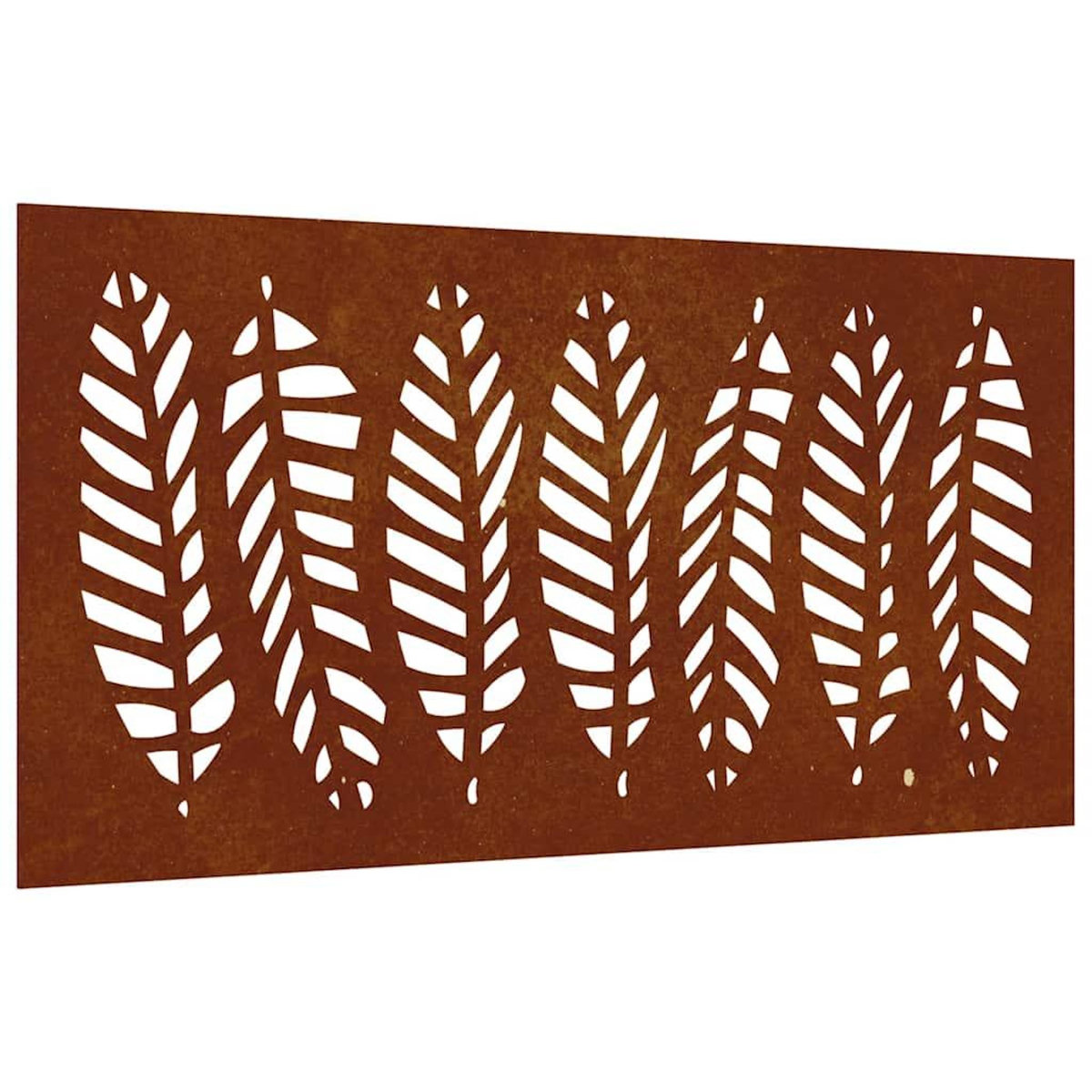 VIDAXL Decoration murale jardin 105x55 cm acier corten design feuille