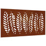 Voir la diapositive 2 : VIDAXL Decoration murale jardin 105x55 cm acier corten design feuille