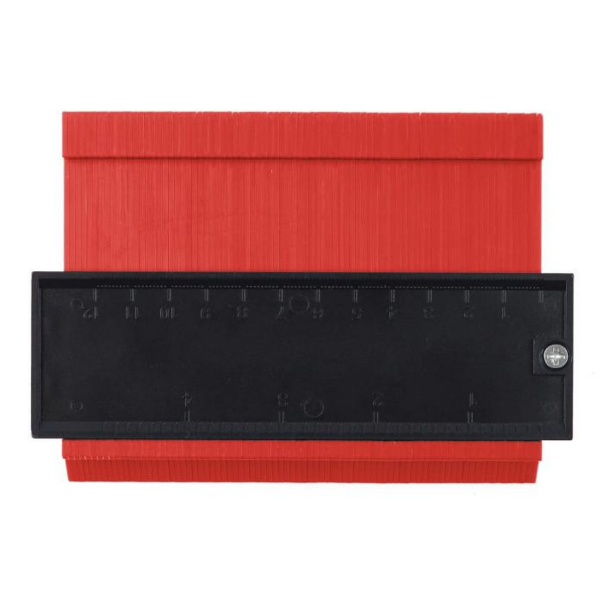 Paris Prix Copieur de Contour  Règle  14cm Noir & Rouge